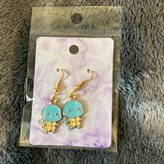 Squirtel Pokémon earrings