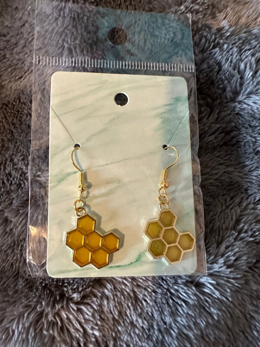 Honey comb earrings
