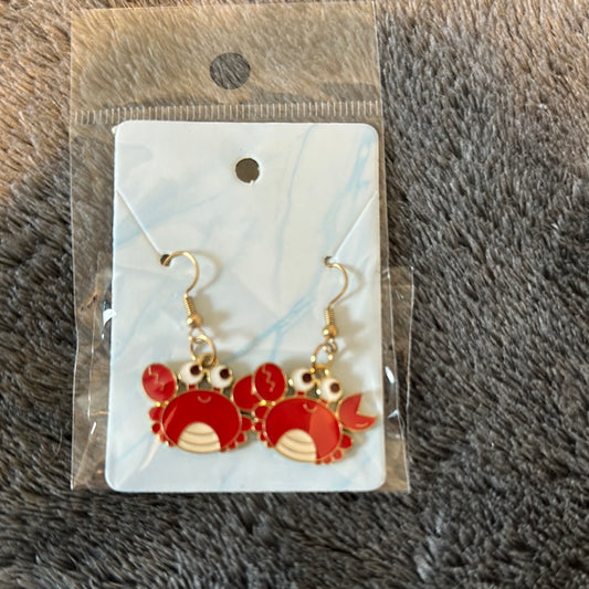 Cute crab earrings