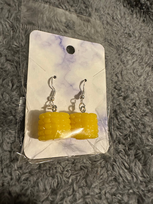 Corn on the cob earrings